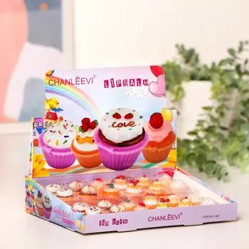 Бальзам для губ «Капкейк», микс цветов и ароматов