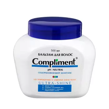Бальзам для поврежденных волос Compliment восстанавление и увлажние, 500 мл