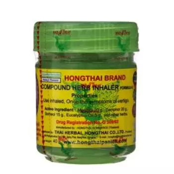 Бальзам ингалятор «Хонг Тай», сухой набор трав для ингаляции, при простуде и заложенности носа
