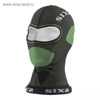 Балаклава SIXS DBX, размер универсальный, серый, зелёный