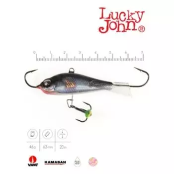 Балансир Lucky John BALTIC 6 + тройник, 6 см, цвет 13H блистер