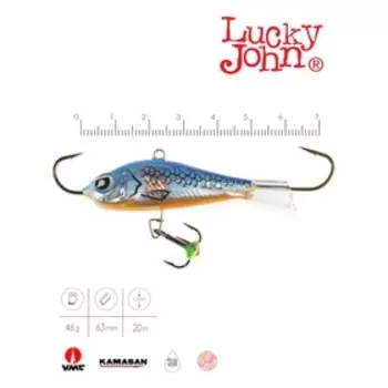 Балансир Lucky John BALTIC 6 + тройник, 6 см, цвет 45H блистер