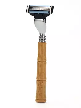 Бамбуковая бритва совместима с Gillette Mach=3