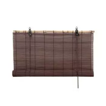 Бамбуковая рулонная штора, 160160 см, цвет шоколадный