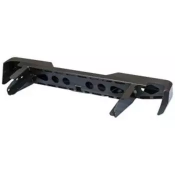 Бампер РИФ силовой задний Nissan NP300 до 2010 (кузов 1400 мм) с квадратом под фаркоп