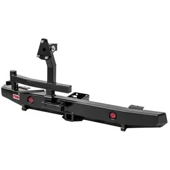 Бампер РИФ силовой задний УАЗ Хантер, квадр.под фаркоп,фонарями,калиткой,подсветкой,стандарт 67613