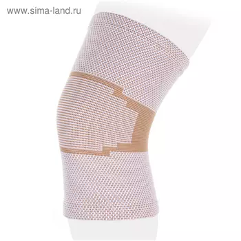 Бандаж эластичный на коленный сустав Ttoman KS-E, цвет бежевый, размер L