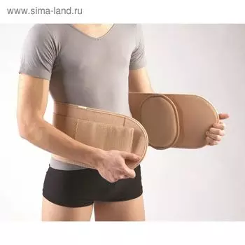 Бандаж грыжевой, НТ-Г-017, с пелотом, вентральный, размер XL, цвет бежевый