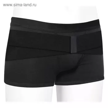 Бандаж грыжевой паховый ГПП-444 Экотен, цвет чёрный, размер XL