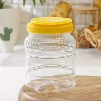 Банка для хранения продуктов Альтернатива, 1.5 л, пластик, МИКС