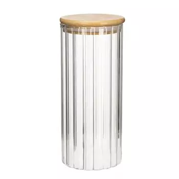 Банка для хранения бамбуковая крышка, 1 л