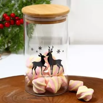 Банка для хранения «Олени», 700 мл