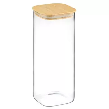 Банка для хранения, с крышкой из бамбука, 1.9 л