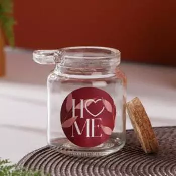 Банка для хранения с ложкой Home, 300 мл