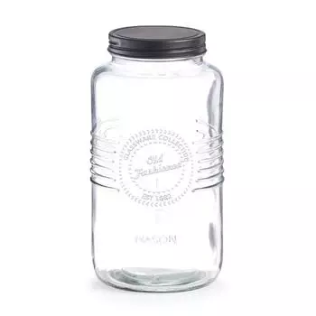 Банка для продуктов 2 л, 1223 см, стекло/металл