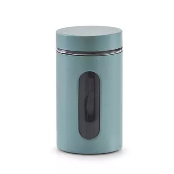 Банка для продуктов 900 мл, 10.218 см, стекло/металл, эвкалипт