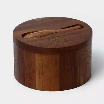 Банка для специй с ложкой, 106 см, акация