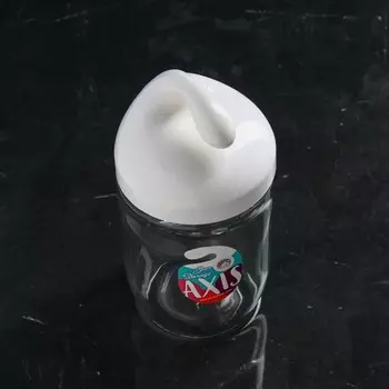 Банка для сыпучих продуктов «Аксис», стеклянная, белая крышка, 500 мл, Иран