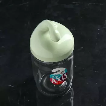 Банка для сыпучих продуктов «Аксис», стеклянная, зеленая крышка, 500 мл, Иран