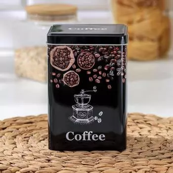 Банка для сыпучих продуктов Dark, 1,5 л, 151010 см