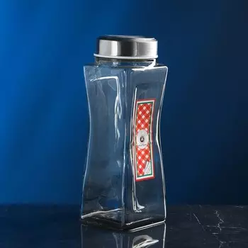 Банка для сыпучих продуктов «Эйфель», стеклянная, 1.8 л, Иран