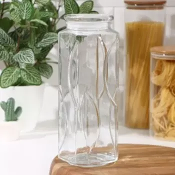 Банка для сыпучих «Лорд», 1.7 л, 9.527.5 см, стекло