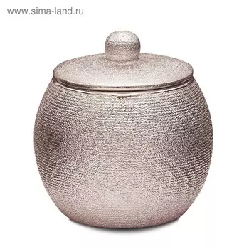 Банка для ватных дисков Lucida, цвет розовый