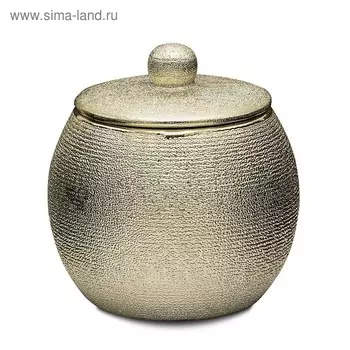 Банка для ватных дисков Lucida, цвет золотой