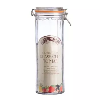 Банка гранёная Kilner Clip Top, стекло, 2.2 л
