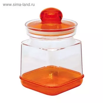 Банка квадратная Барокко 650 мл, 9 х 9 х 14 см