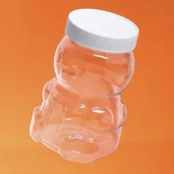 Банка с крышкой "Мишка", пэт, 1,0 л, 82 мм