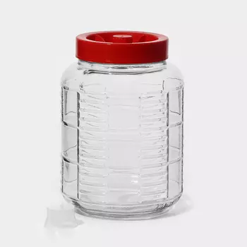 Банка стеклянная с крышкой, 9 л