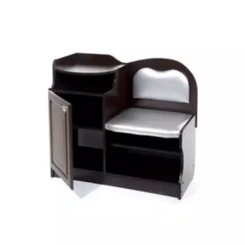 Банкетка №1, 900х430х920, Венге/Серебро(116)