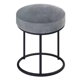 Банкетка в прихожую, 400400480 мм, цвет металл чёрный муар/нубук сталь