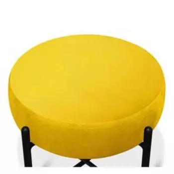 Банкетка 410х410х400 желтый/черный муар