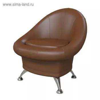 Банкетка 690*690*790 Кож.зам коричневый