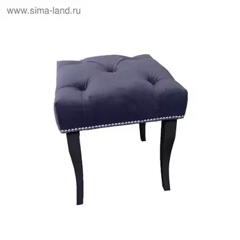 Банкетка малая, ткань велюр, опоры массив венге, цвет грей