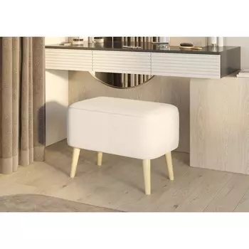 Банкетка «Моно», 640390460 мм, велюр, цвет ваниль