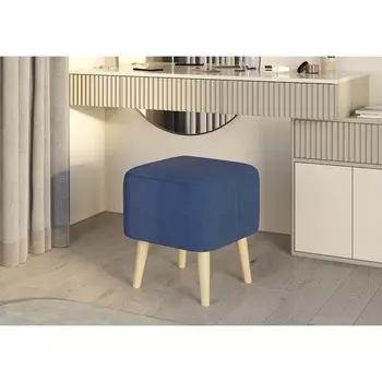 Банкетка «Моно mini», 420420460 мм, велюр, цвет сапфир