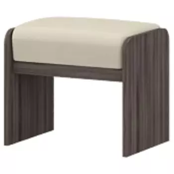 Банкетка «Николь», 494 350 420 мм, цвет ясень шимо тёмный / бежевый светлый