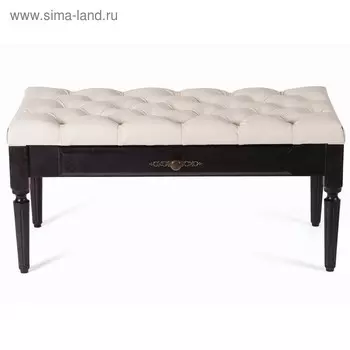 Банкетка Оливия, 900х430х430, Экокожа молочный/Венге