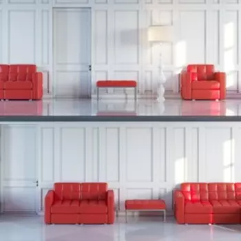 Банкетка Quanto, цвет красный