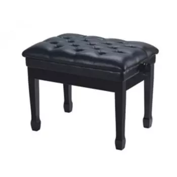 Банкетка Rin HY-PJ006-GLOSS-BLACK черная, искусственная кожа