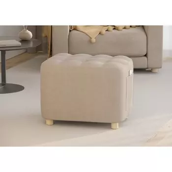 Банкетка «Вики», 530400460 мм, велюр, цвет бежевый