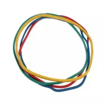 Банковская резинка, 60 мм, 1000 г, цветная, усиленная, не рвется