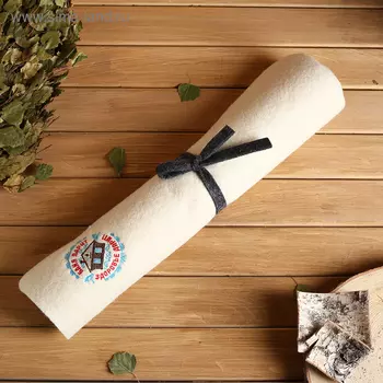 Банный лежак "Баня парит, здоровье дарит" 15050 см