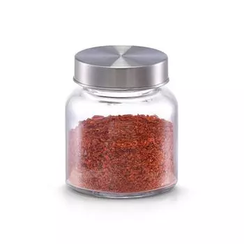 Баночка для хранения 150 мл, 6.87.8 см, стекло/металл