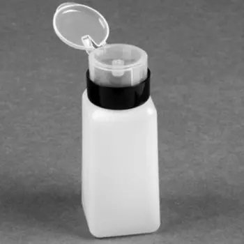 Флакон с помпой, 280 мл, белый, чёрный