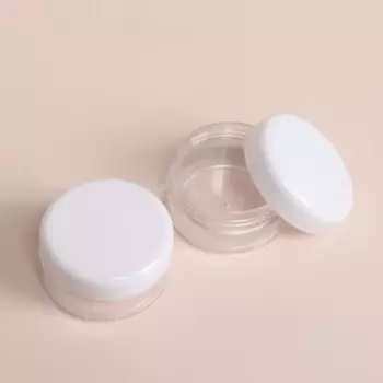 Баночки для хранения, 16 шт, 10 г, в чехле, цвет белый/прозрачный