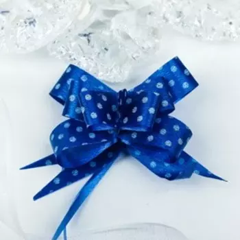 Подарочный Бант - бабочка №1.2, синий, для упаковки подарков